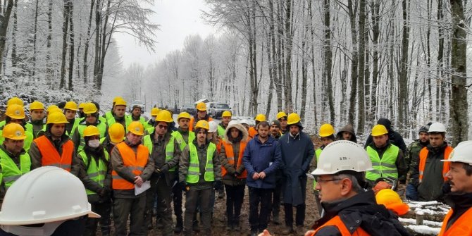 Ormanda tatbikat yapıldı