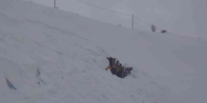 Bingöl’de yol açıldığı sırada çığ düştü