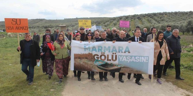 Dünya Su Günü, kuruyan Marmara Gölünde kutlandı