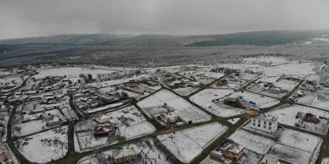 İlkbahar karı görsel şölen oluşturdu