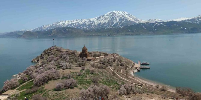 Akdamar Adası’nda ilkbahar güzelliği