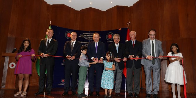 Türkiye'nin Sao Paulo Başkonsolosluğunun yeni hizmet binasının açılışı yapıldı