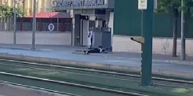 Emniyet binası önünde canlı bomba şüphelisi öldürüldü