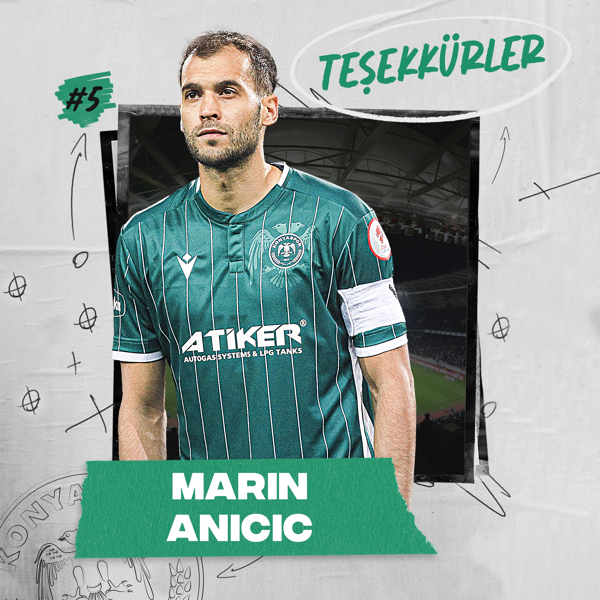 Konyaspor’dan Anicic’e teşekkür!