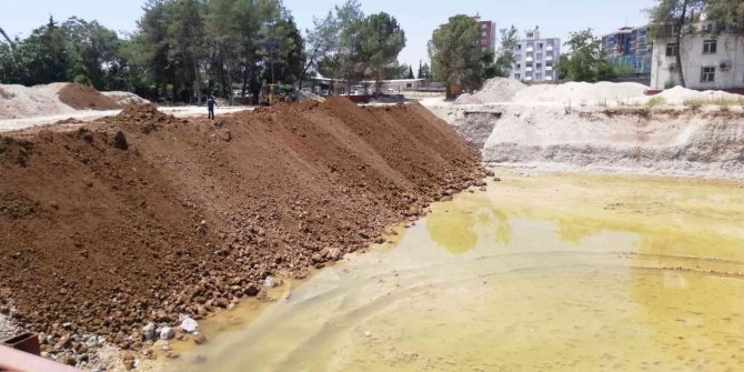 Sağlık Müdürlüğü inşaat alanı toprakla dolduruluyor