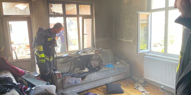 Kulu'da çıkan ev yangını söndürüldü