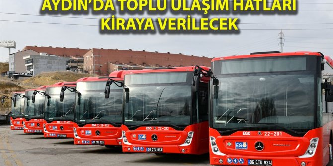 Aydın Söke'de toplu taşıma hatları kiraya verilecek
