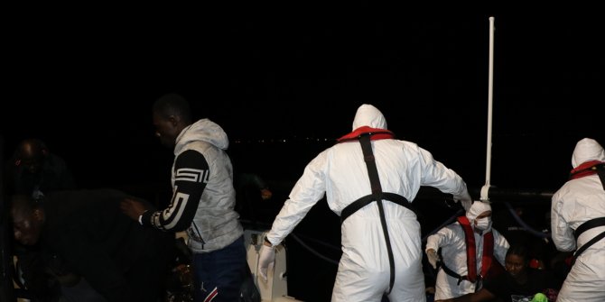 Ayvalık açıklarında 78 düzensiz göçmen kurtarıldı
