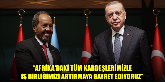 Erdoğan: Afrika'daki tüm kardeşlerimizle iş birliğimizi artırmaya gayret ediyoruz