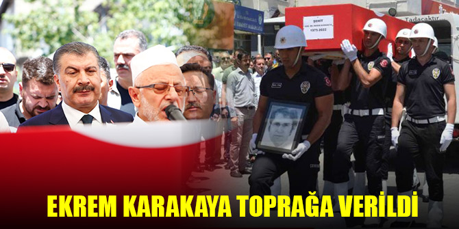 Konya'da öldürülen Dr. Ekrem Karakaya Kayseri'de toprağa verildi