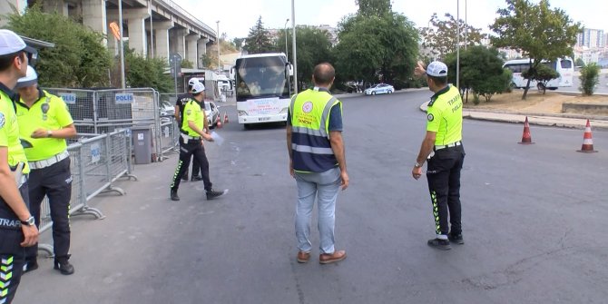 Bayram öncesi 15 Temmuz Demokrasi Otogarı'nda denetim