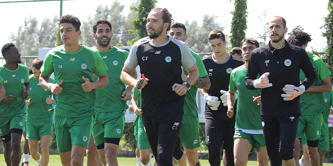 Konyaspor tek idman yaptı