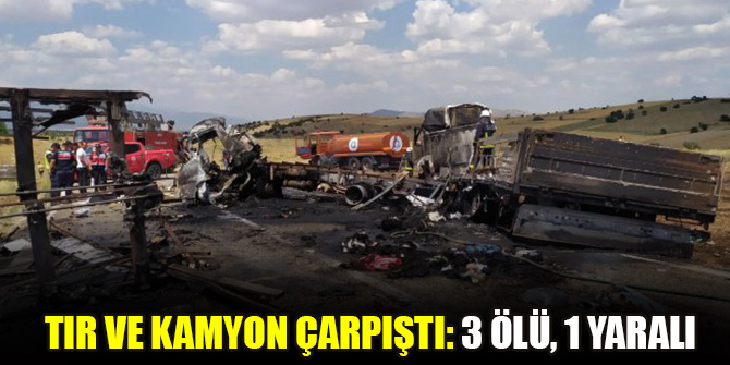Antalya’da tır ve kamyon çarpıştı: 3 ölü, 1 yaralı