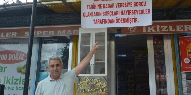 Gizemli hayırsever veresiye defterini kapattı, vatandaşı sevindirdi