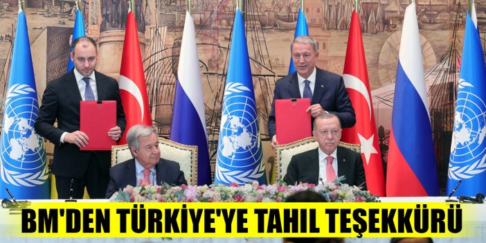 BM'den Türkiye'ye tahıl teşekkürü