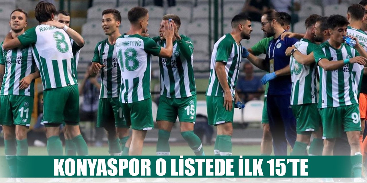 Konyaspor puan cetvelinde 15.sırada