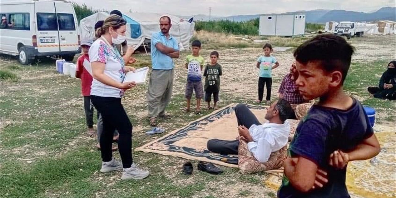 Seydişehir'de mevsimlik tarım işçilerine sağlık taraması yapılıyor