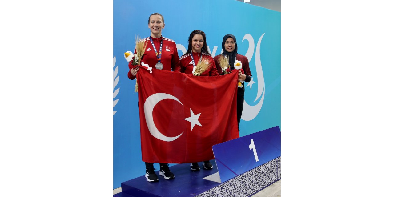 Kadınlar yüzme 200 sırtüstünde Türkiye’ye madalya rekorla geldi
