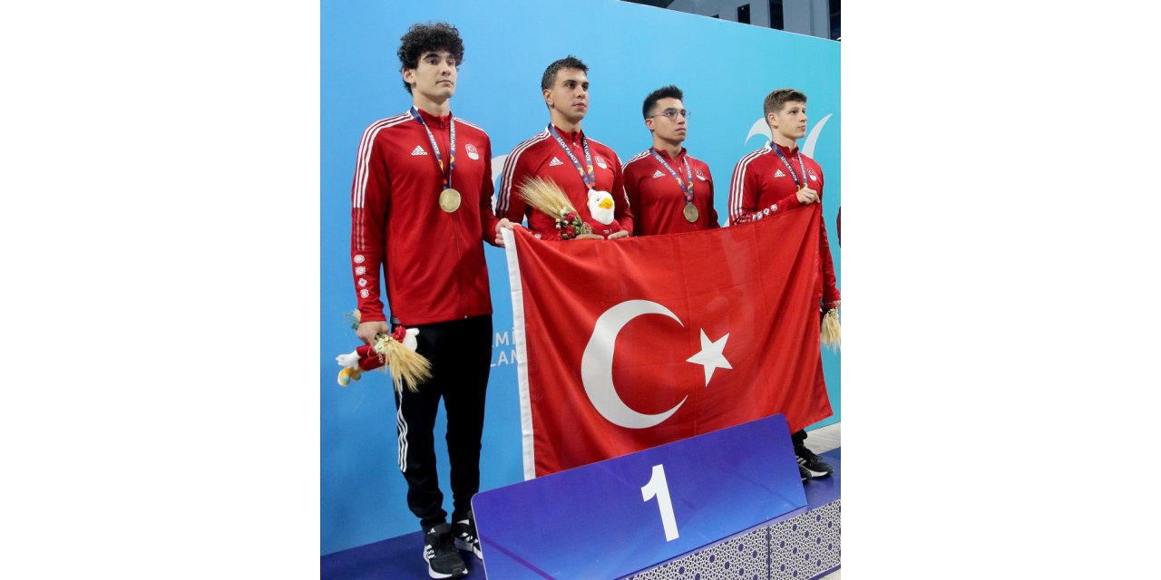 Türkiye erkekler yüzme 4x200 serbest bayrak rekorunu kırdı