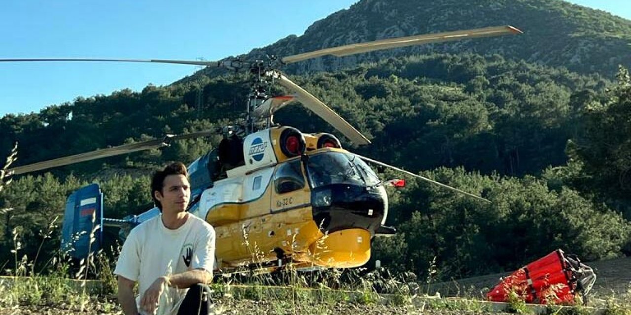 Lazer tutulan yangın söndürme helikopterinin pilotu konuştu