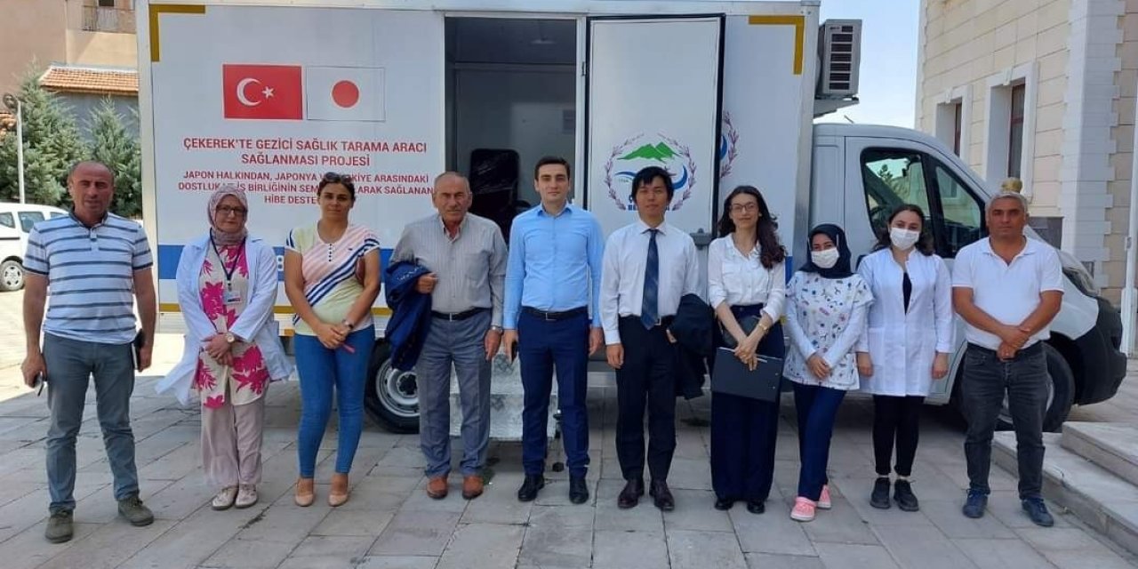 Japon yetkililer, gezici sağlık tarama aracı için Yozgat’a geldi