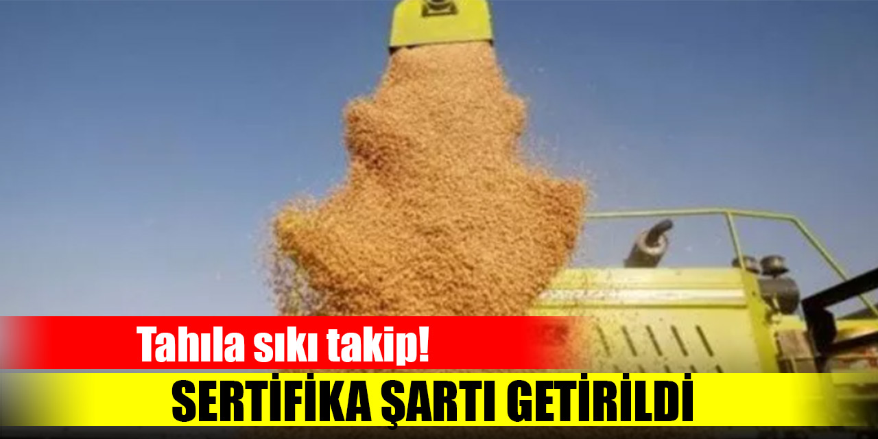 Tahıla sıkı takip! Sertifika şartı getirildi