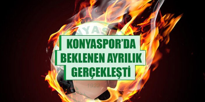 Konyaspor’da beklenen ayrılık gerçekleşti