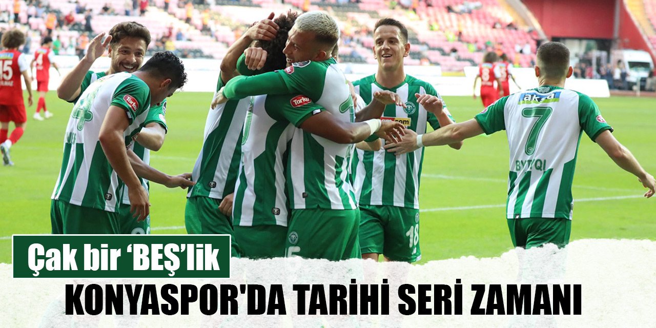 Konyaspor'da tarihi seri zamanı: Çak bir ‘BEŞ’lik