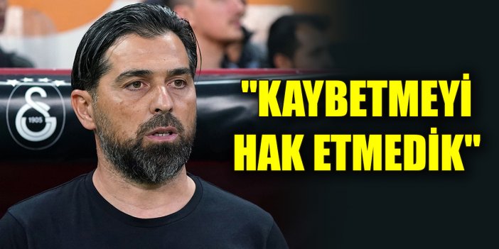 Konyaspor teknik direktörü İlhan Palut, "Kaybetmeyi hak etmedik"