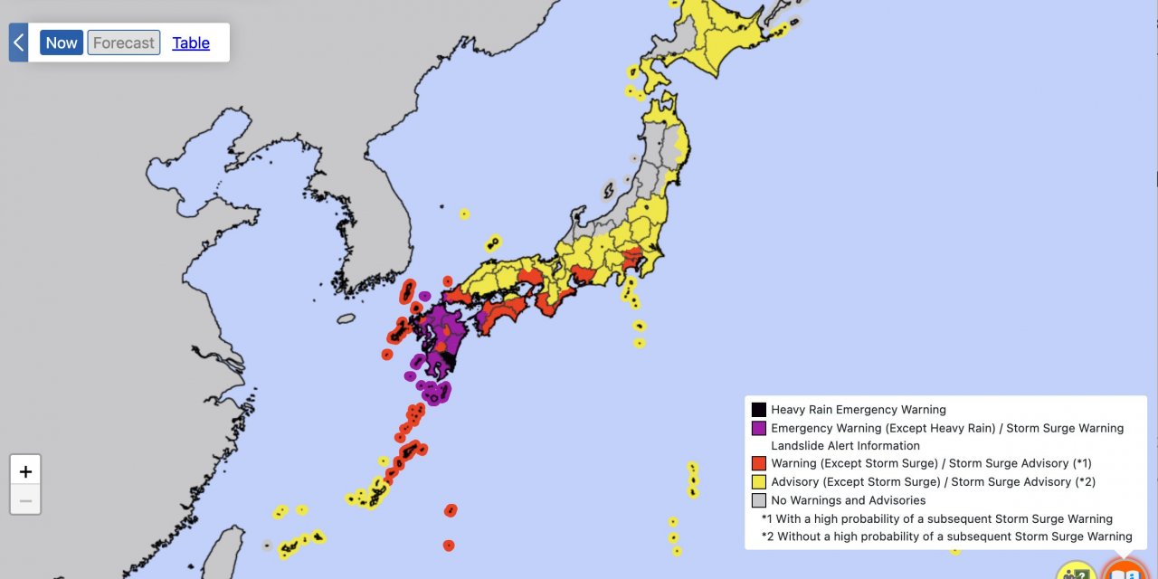 Japonya’yı Nanmadol tayfunu vuruyor