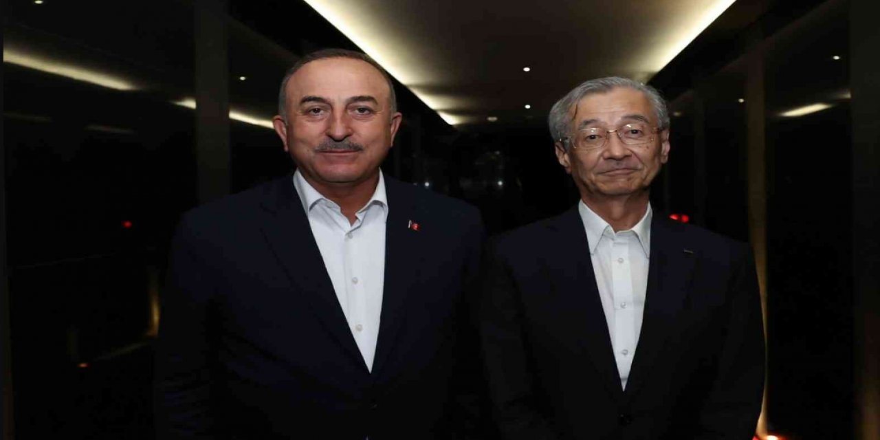 Bakan Çavuşoğlu Türkiye-Japonya İş Konseyi Eşbaşkanı Mitsuoka ile bir araya geldi