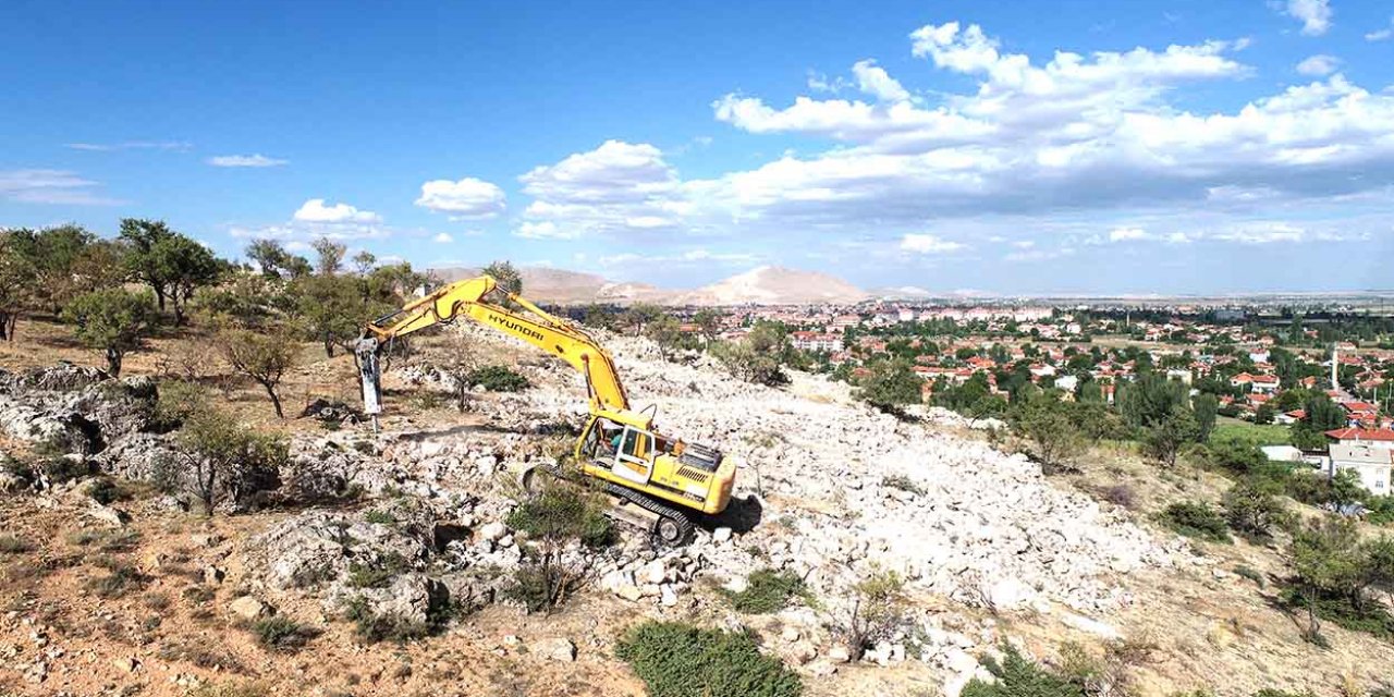 Konya'nın bu ilçesinde "Millet Bahçesi" yapımı hızla devam ediyor