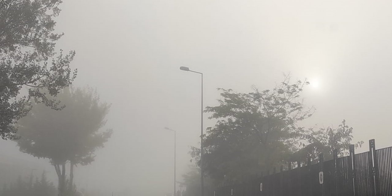 Ankara'da yoğun sis