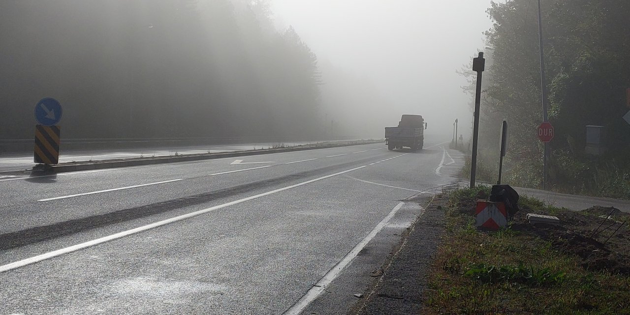 Bolu Dağı geçişinde yoğun sis