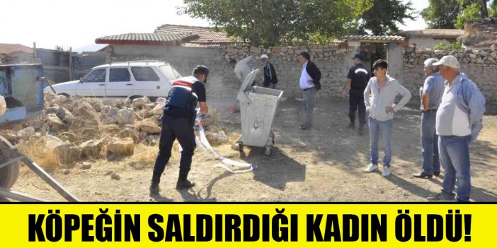 Karaman’da köpeğin saldırdığı kadın öldü! Köpeğin leşi Konya'ya gönderildi