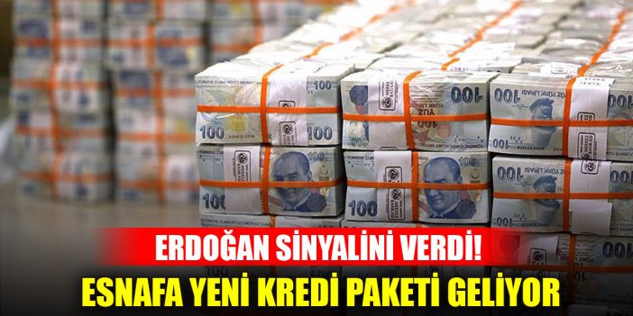 Erdoğan sinyalini verdi! Esnafa yeni kredi paketi geliyor