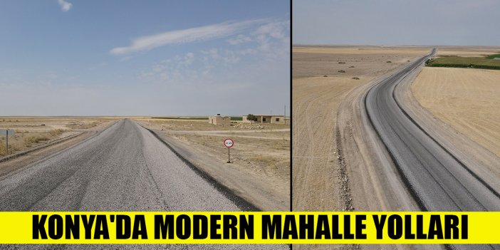 Konya'da modern mahalle yolları