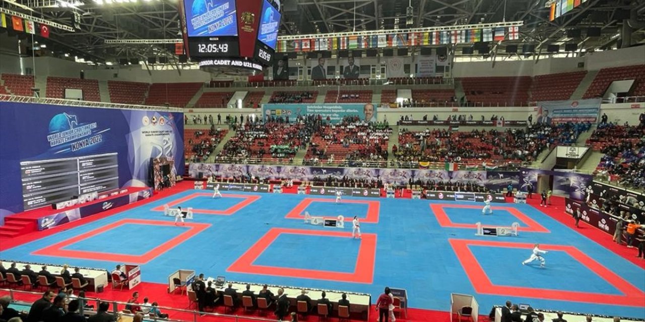 12. Ümit, Genç, 21 Yaş Altı Dünya Karate Şampiyonası, Konya'da başladı