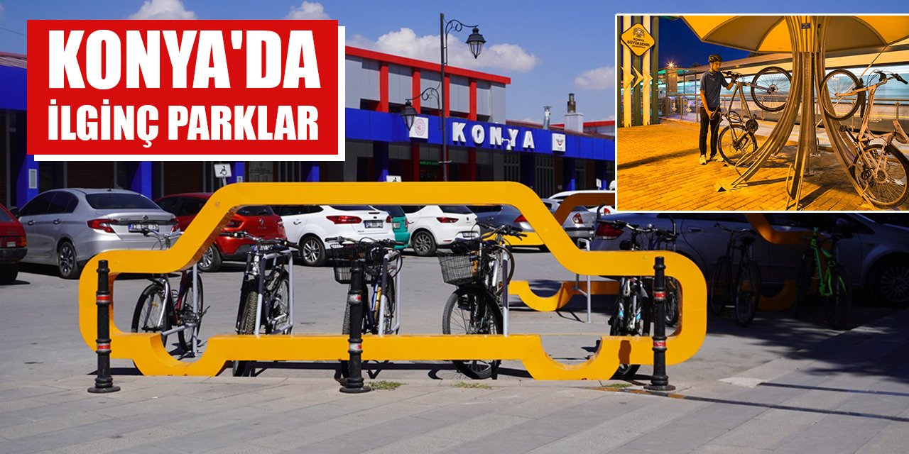 Türkiye'nin en uzun bisiklet yolu ağına sahip Konya'da ilginç parklar