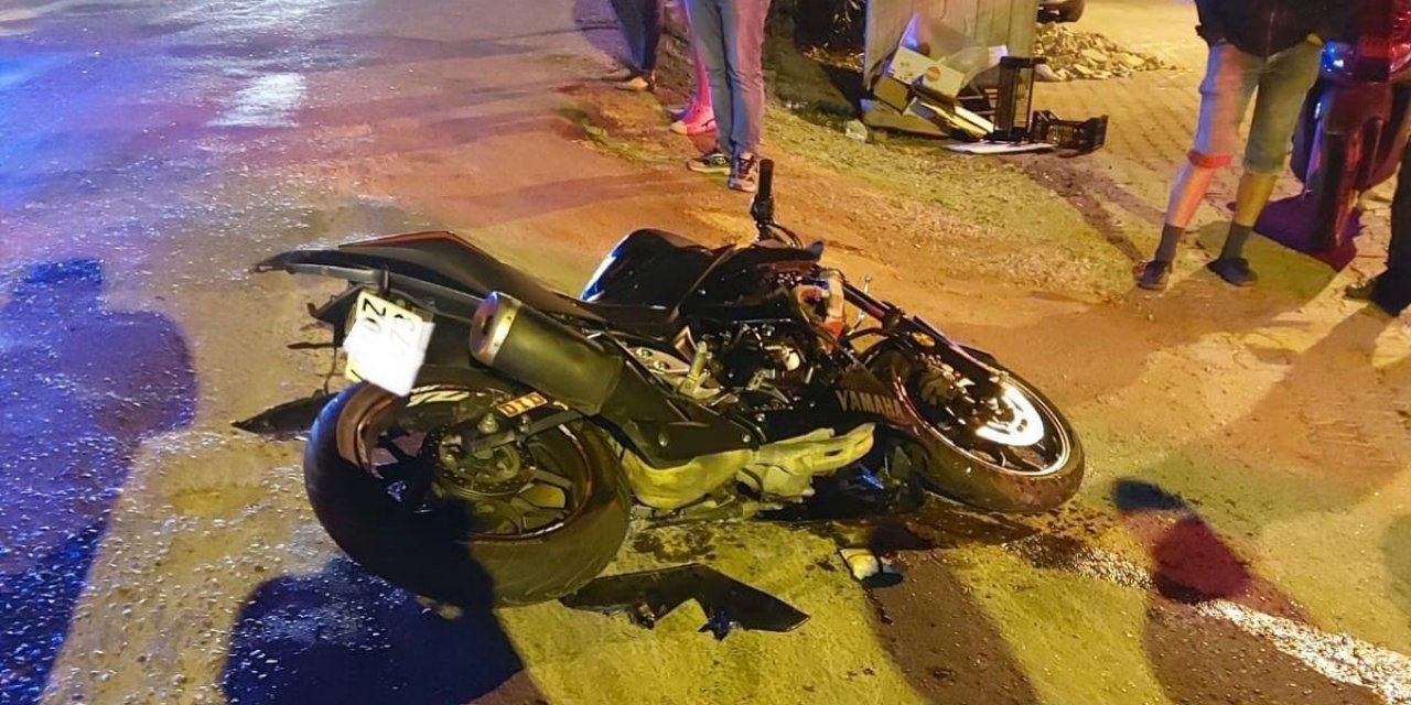 Kontrolden çıkan motosiklet devrildi: 1 ölü