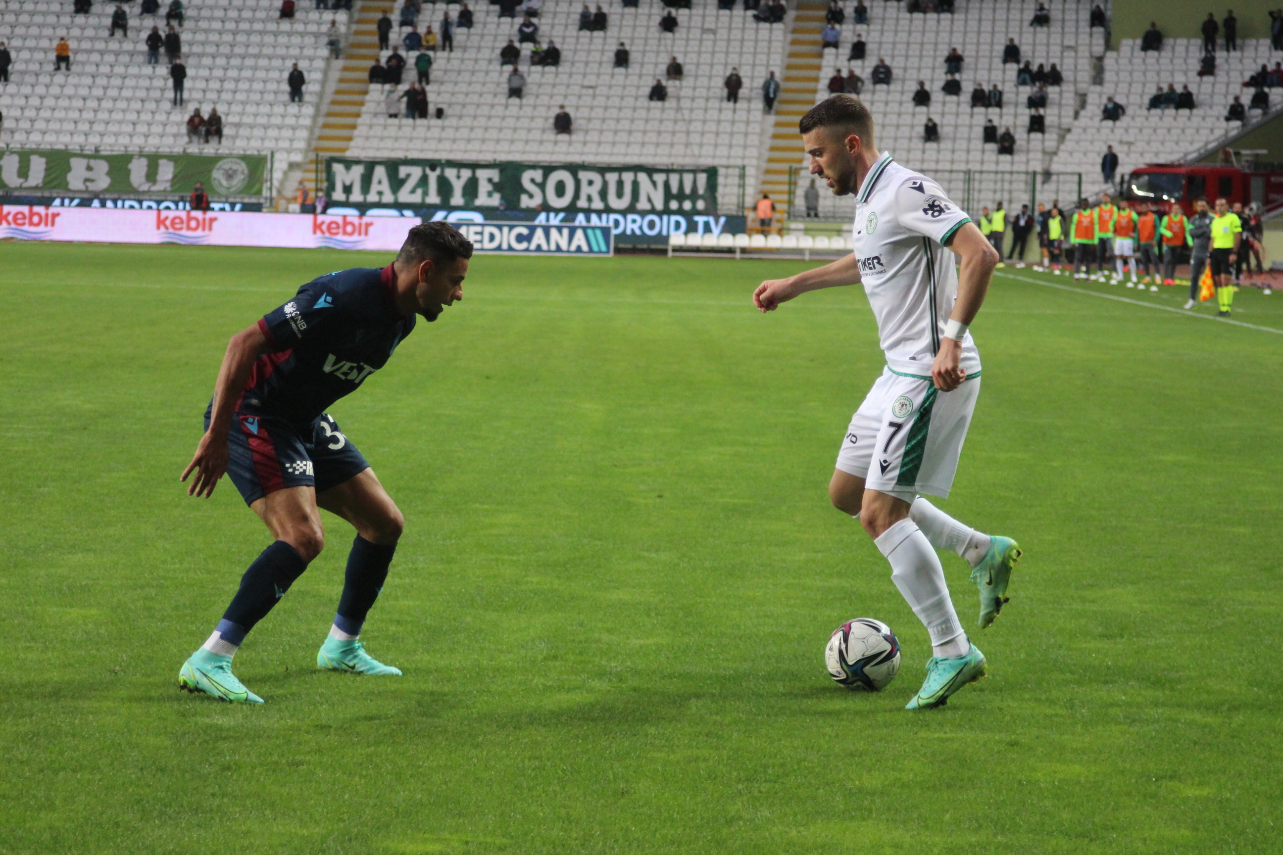 Trabzonspor- Konyaspor maçları gollü geçiyor