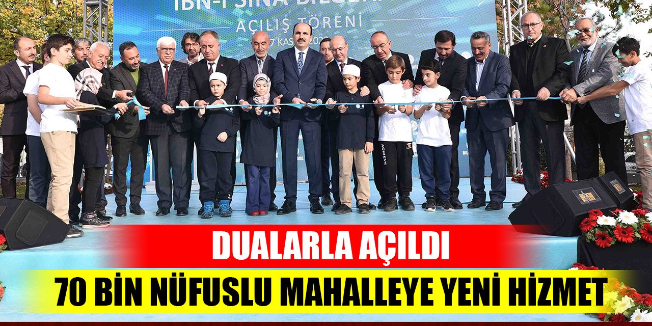 Konya'da 70 bin nüfuslu mahalleye yeni hizmet