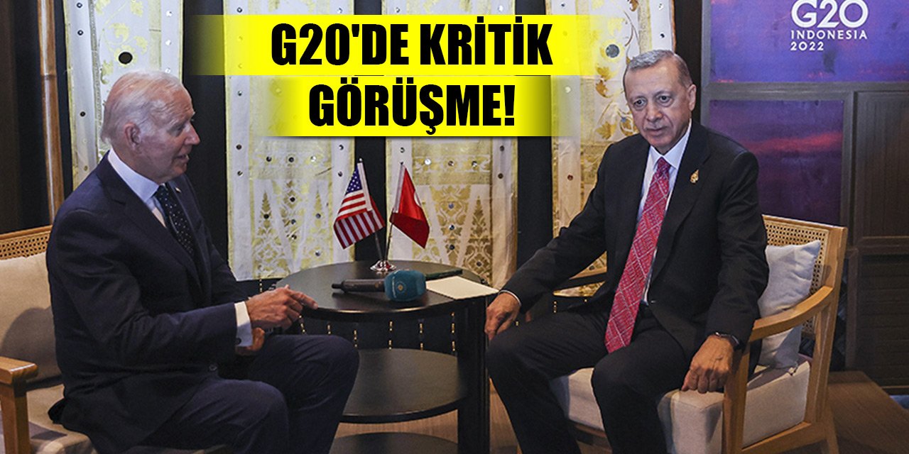 G20'de kritik görüşme! Erdoğan, ABD Başkanı Biden ile bir araya geldi