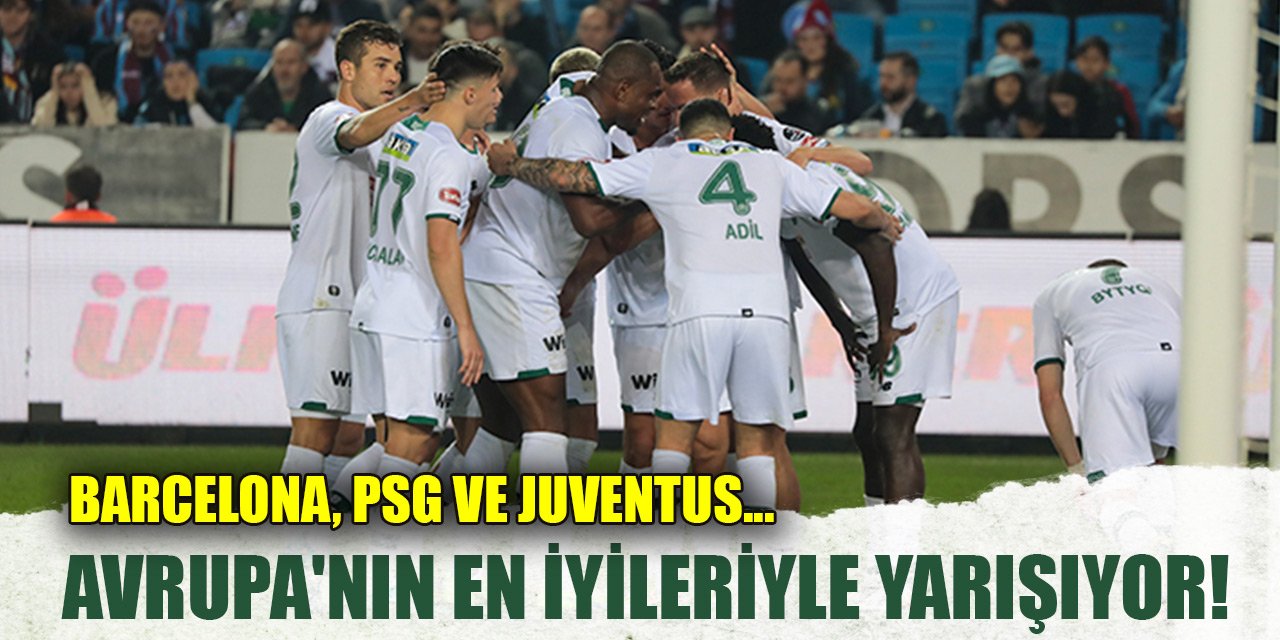 Konyaspor Avrupa'nın en iyileriyle yarışıyor! Barcelona, PSG ve Juventus...