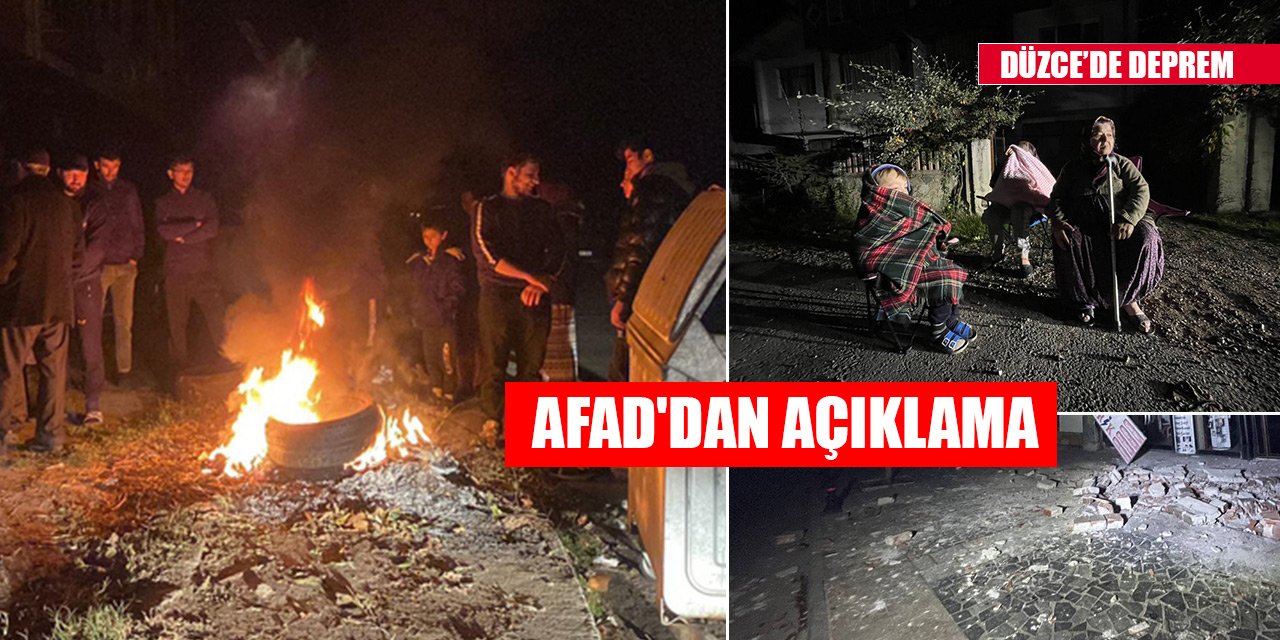 AFAD'dan Düzce depremi açıklaması: 74 artçı yaşandı