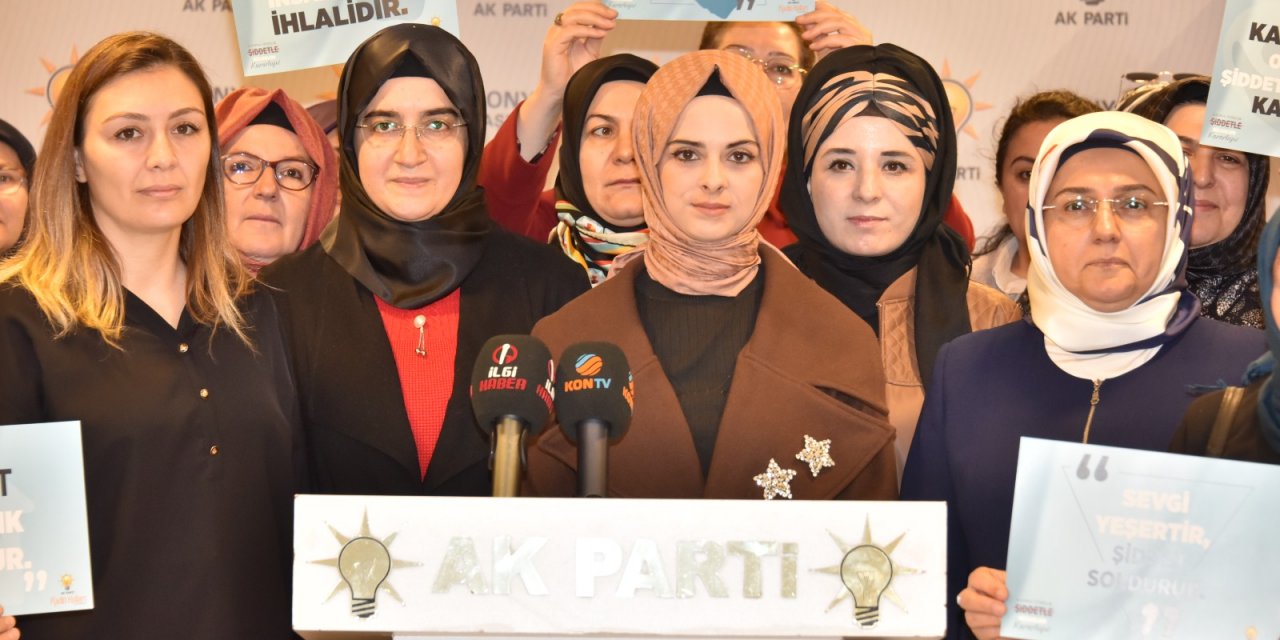 AK Partili kadınlar şiddete ‘hayır’ dedi