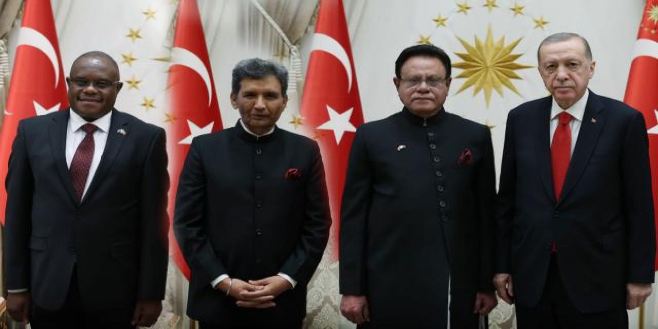 Cumhurbaşkanı Erdoğan, 3 ülkenin Ankara büyükelçilerini kabul etti