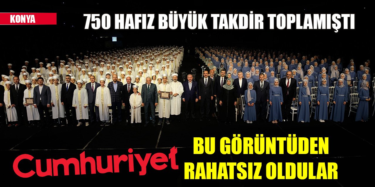 CHP'li Cumhuriyet gazetesi Konya'daki hafızlık icazet töreninden rahatsız oldu