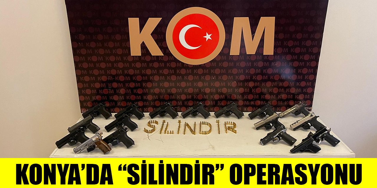 Konya’da Silindir Operasyonu: 4 gözaltı