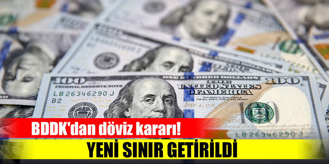 BDDK'dan döviz kararı! Yeni sınır getirildi